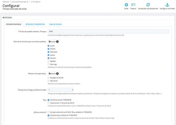 Modulo Tiempo De Entrega Estimado 2 Ps 1 7 4webs